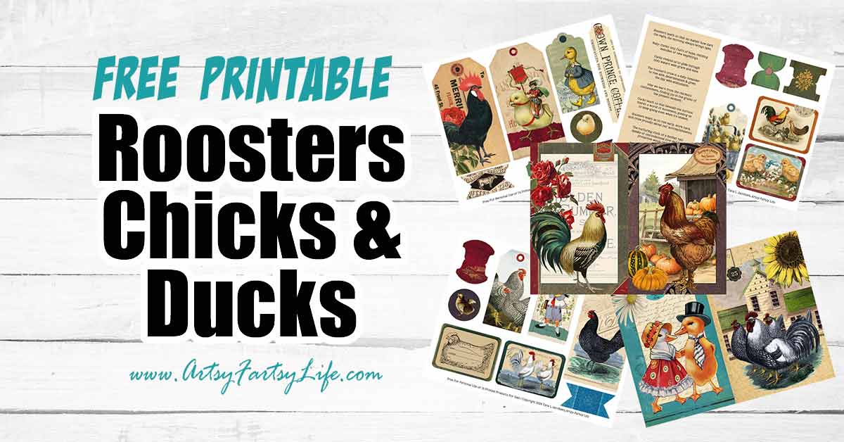 vintage-roosters-chickens-ducks-free-printable-collage-sheets-artsy-fartsy-life for Free Printable Pictures Of Roosters Vintage Roosters, Chickens, & Ducks – Free Printable Collage Sheets – Artsy Fartsy Life for Free Printable Pictures Of Roosters
