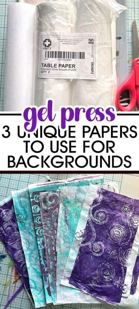 3 Unique Papers For Gel Plate Backgrounds
