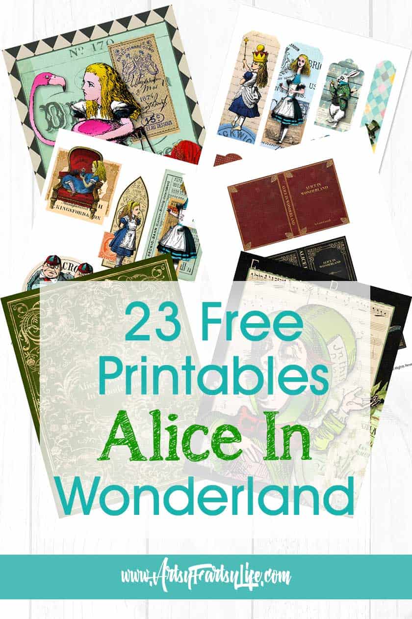 23 Alice In Wonderland Free Printables · Artsy Fartsy Life