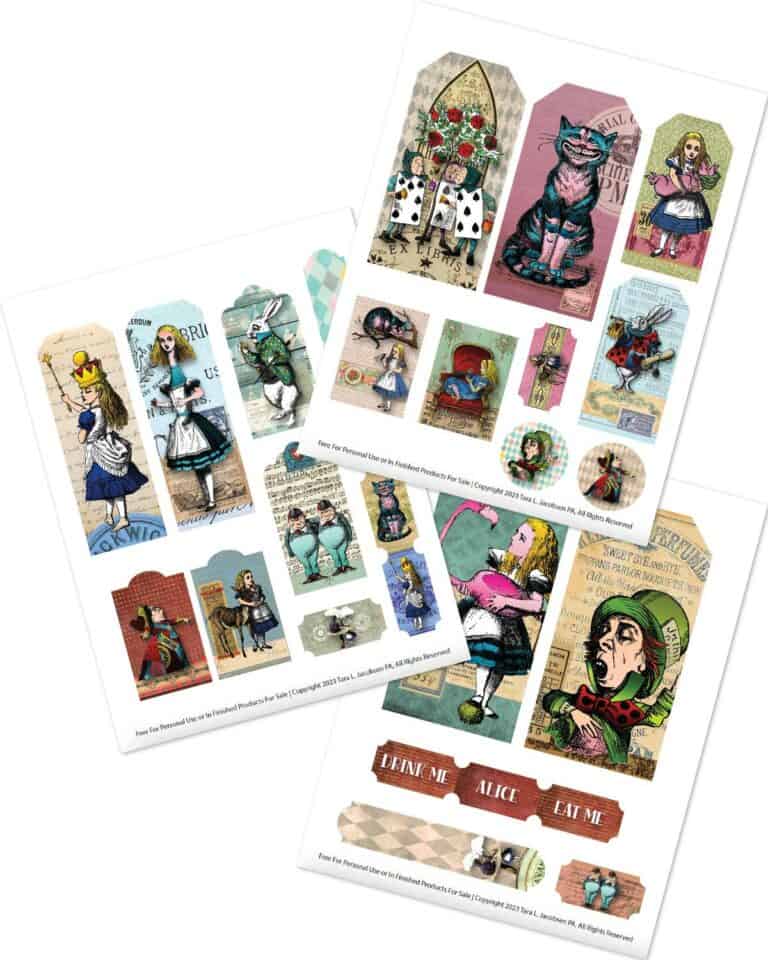 23 Alice In Wonderland Free Printables · Artsy Fartsy Life