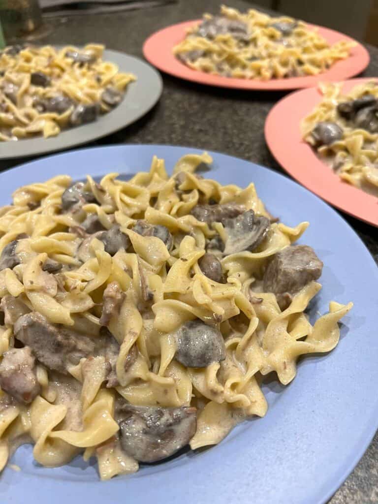 14. The Beef  Stroganoff is done and ready to serve!