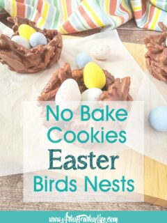 Easter Bird's Nest Easy No Bake Cookies