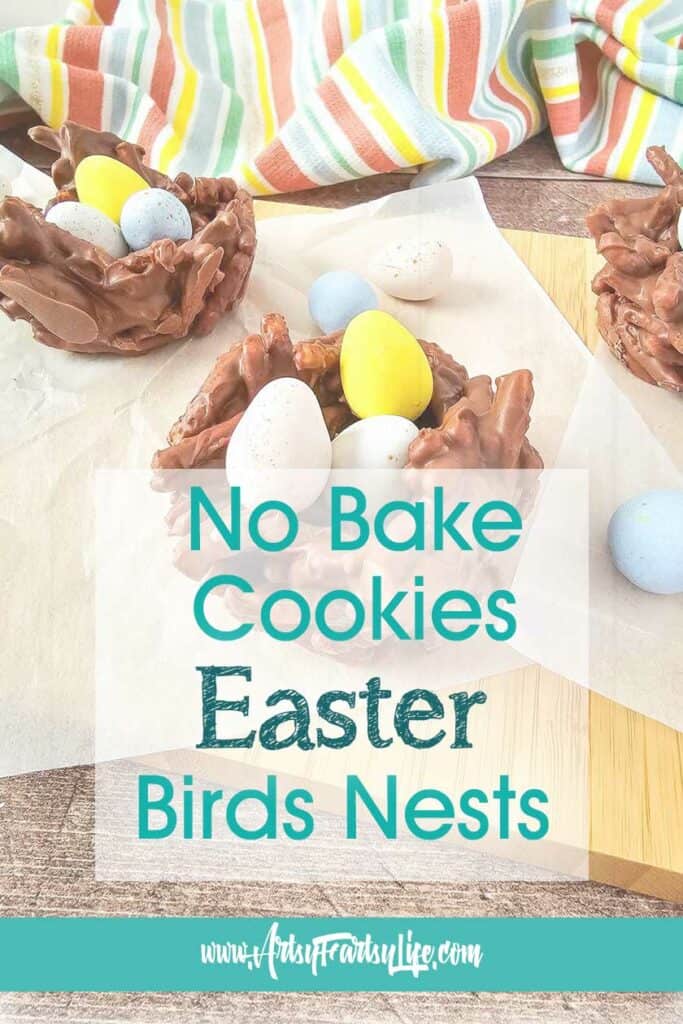 Easter Bird's Nest Easy No Bake Cookies 