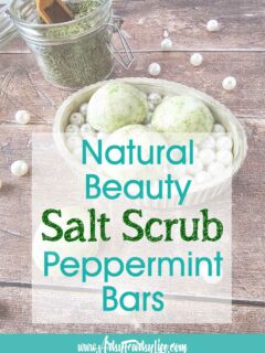 DIY Peppermint Salt Scrub Bars