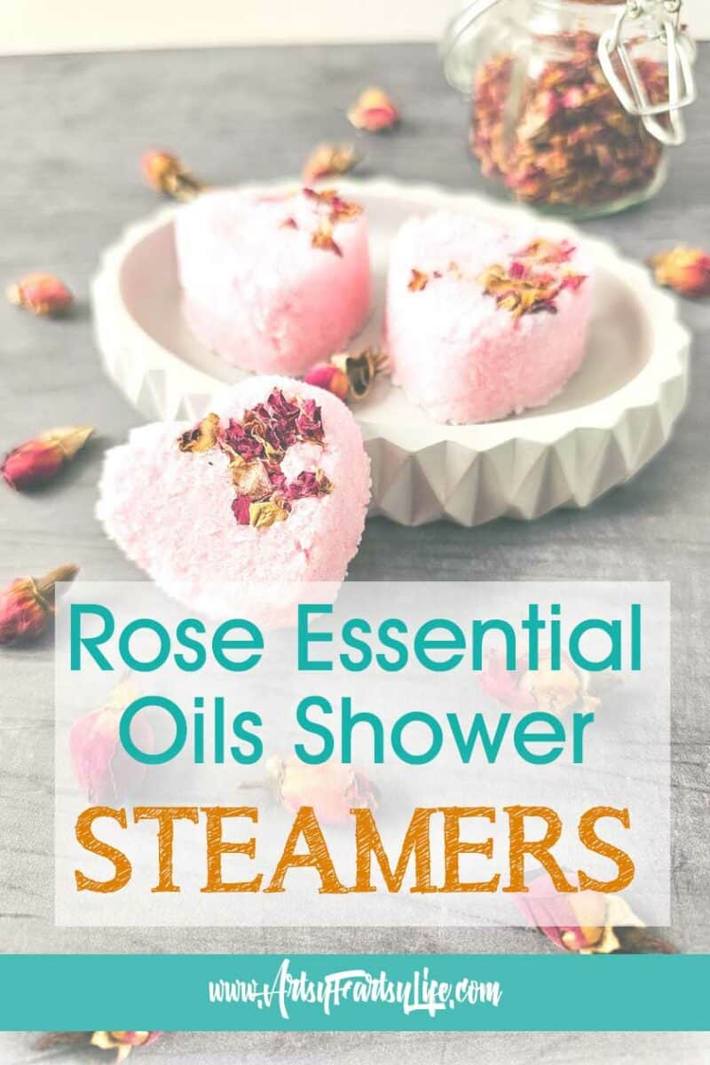 Romantic Aroma Bliss: DIY Rose Essential Oils Shower Steamers · Artsy ...