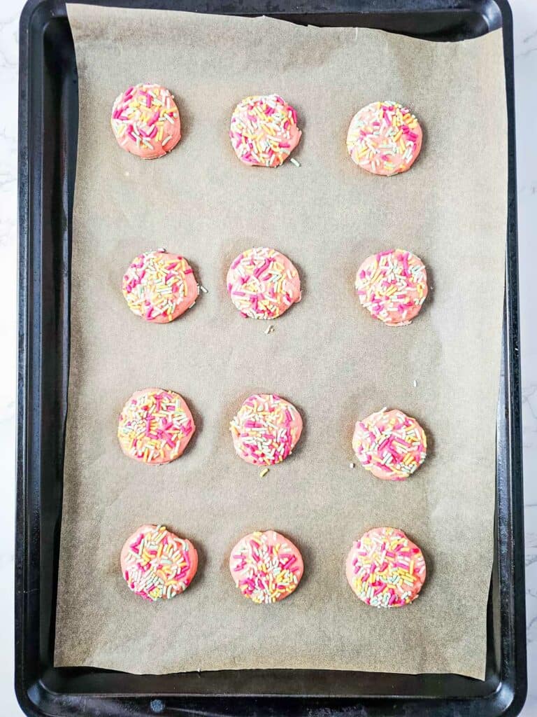 Simple Strawberry Cake Mix Cookies