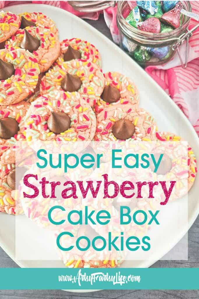 Simple Strawberry Cake Box Cookie Recipe 
