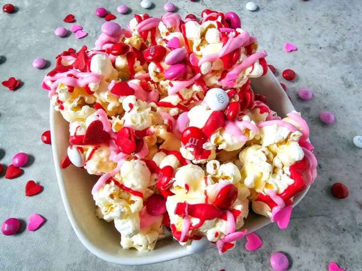 Sweetheart Snacks: My Red & Pink Candy Coated Popcorn