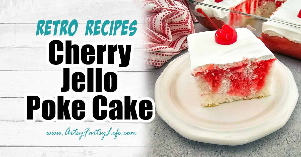 Cherry Jello Poke Cake Recipe With Dream Whip frosting