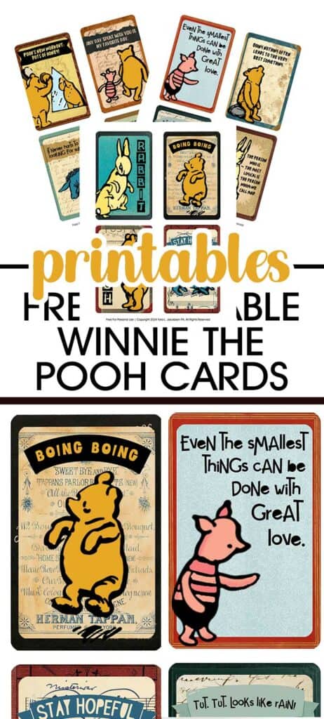 Grab These Free Printable Winnie The Pooh Cards