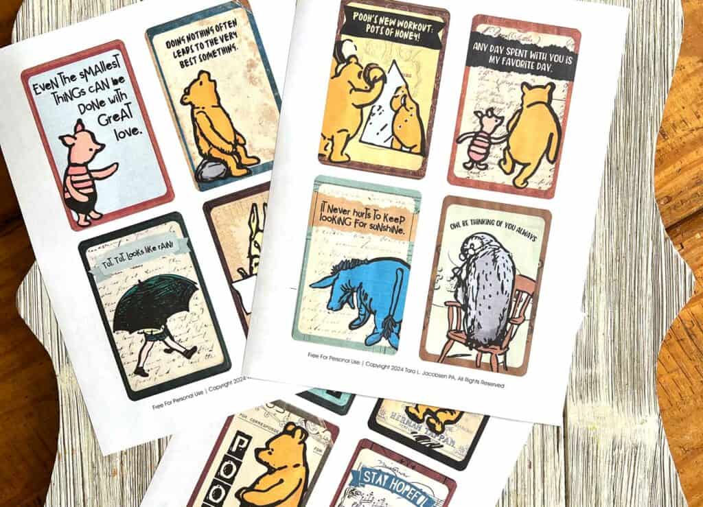 Grab These Free Printable Winnie The Pooh Cards
