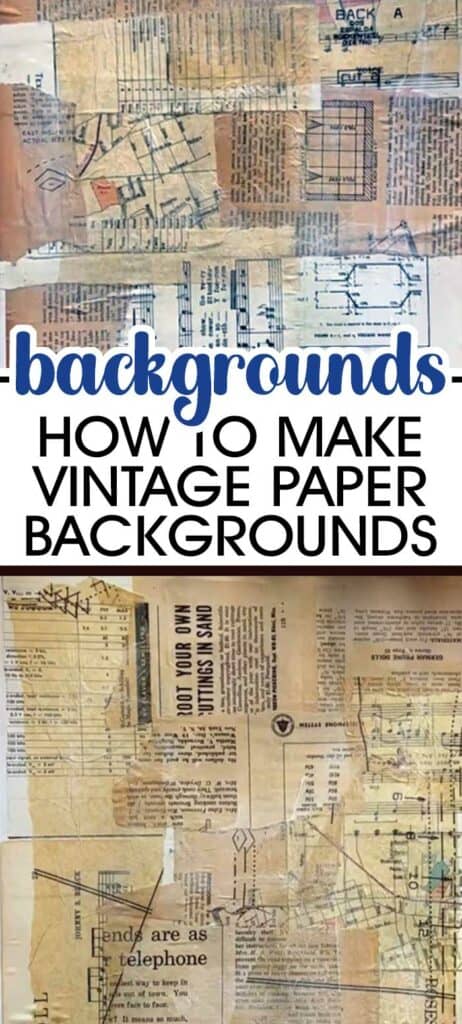 How To Make Vintage Collage Paper Backgrounds