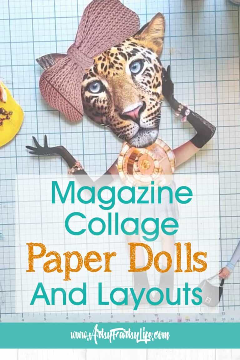 Magazine Collage Paper Dolls And Layouts - Jaguar Gal Layout · Artsy 