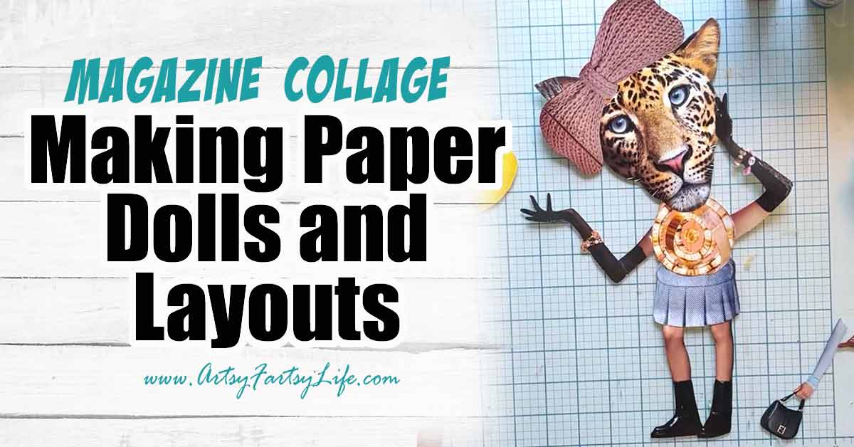 Magazine Collage Paper Dolls and Layouts - Jaguar Gal Layout · Artsy ...