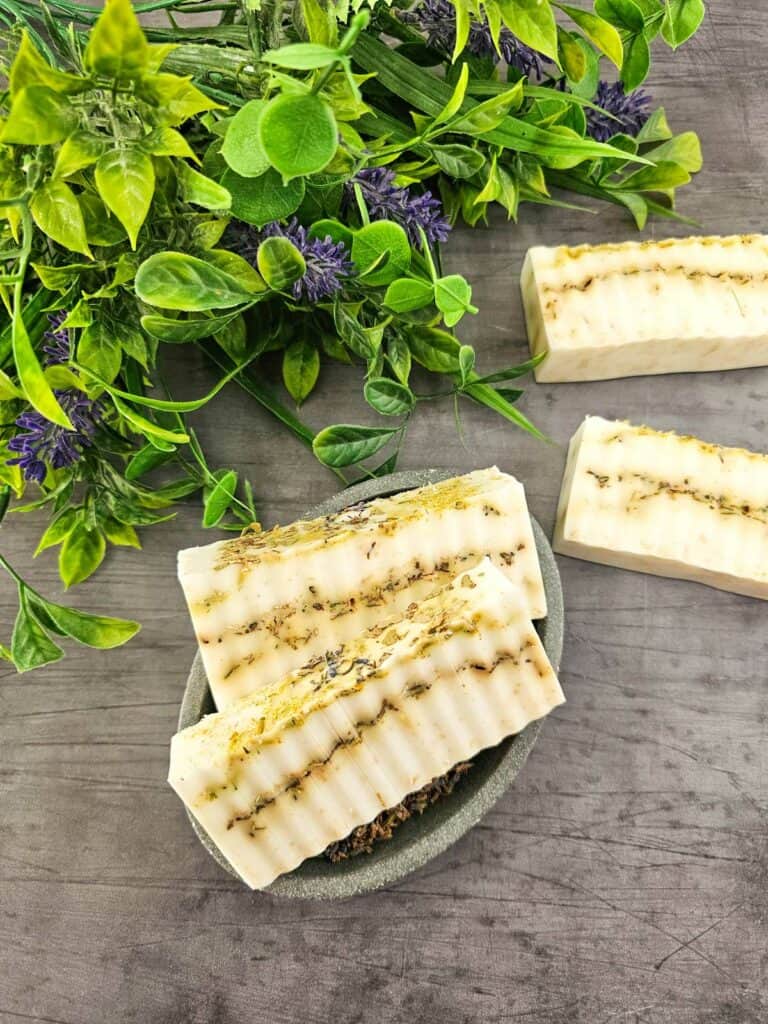 How To Make Natural Homemade DIY Lavender Soap
