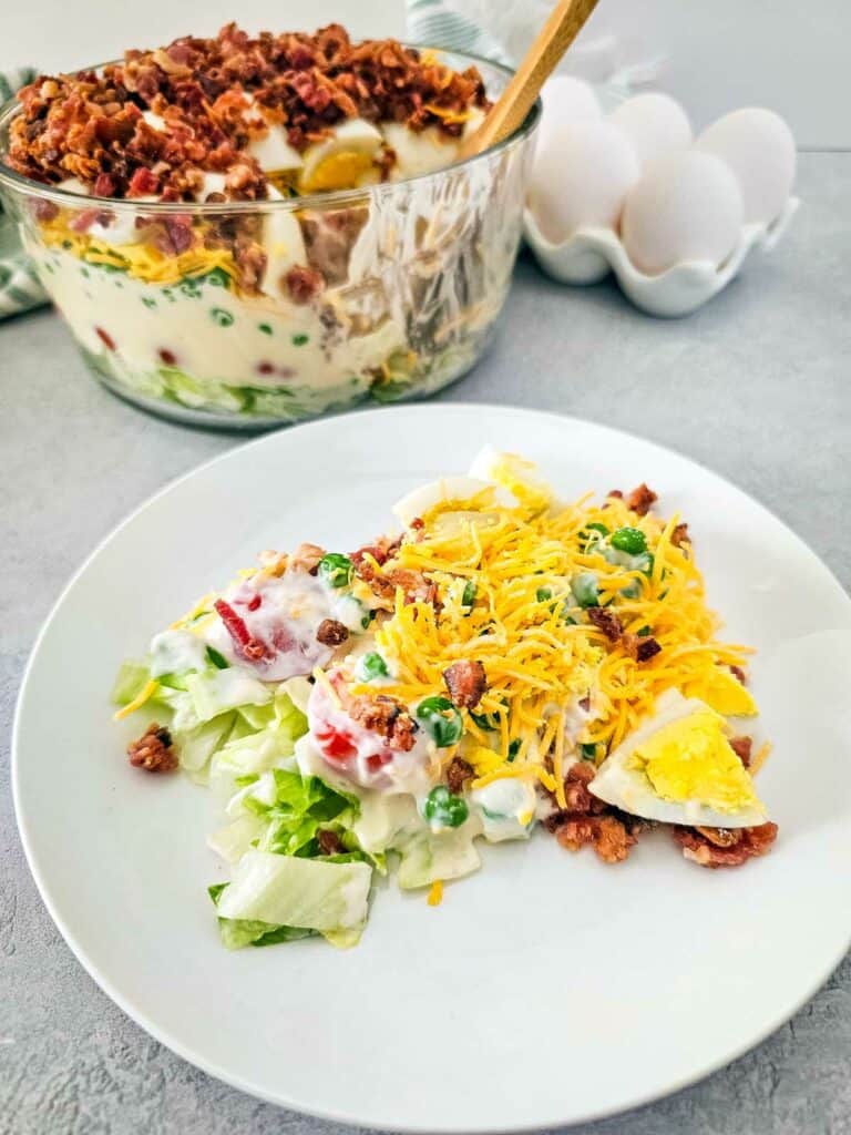 The Best Classic Southern 7 Layer Salad Recipe 

