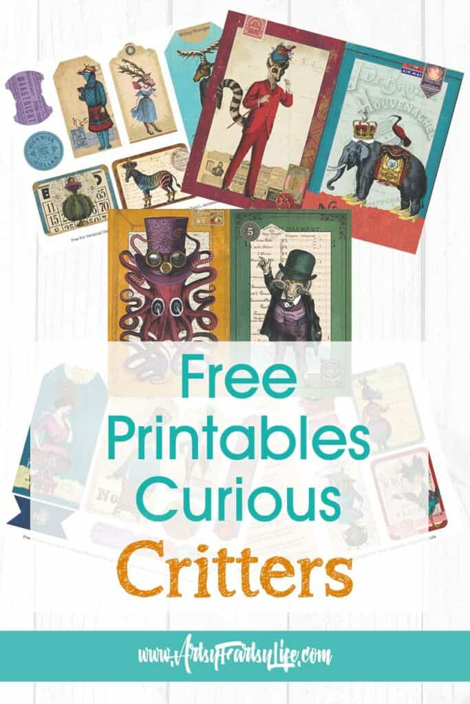 Curious Critters - Unique Free Printables For Junk Journals