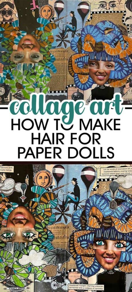 How To Make Magazine Collage Hair - Art Tutorial
