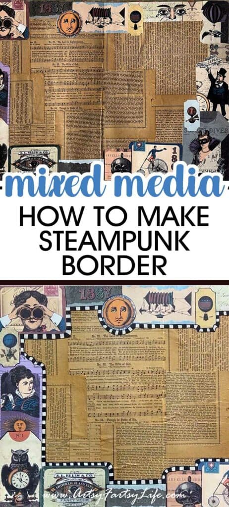 How To Make A Vintage Steampunk Junk Journal Border