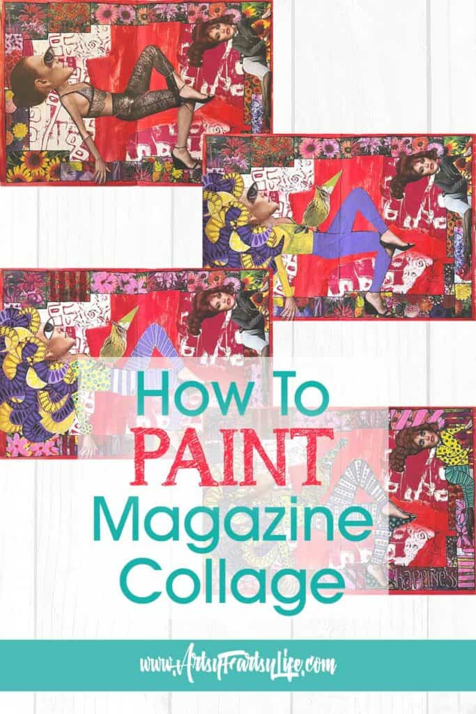 How To Paint On Magazine Collage - Mixed Media Tips
