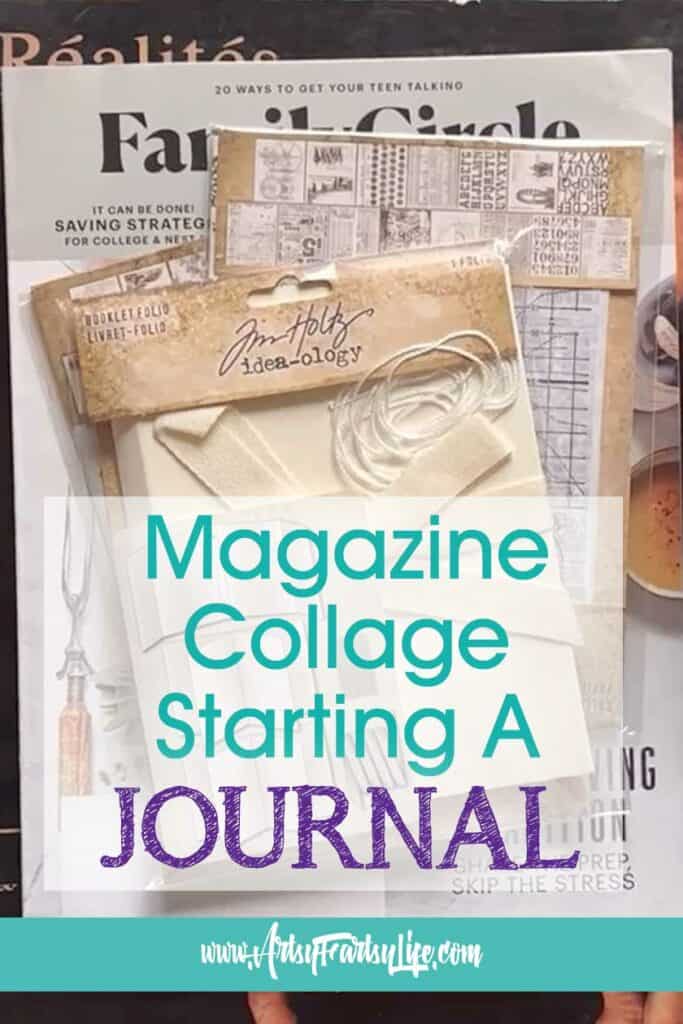 Making A Mini Magazine Collage Tim Holtz Booklet Folio