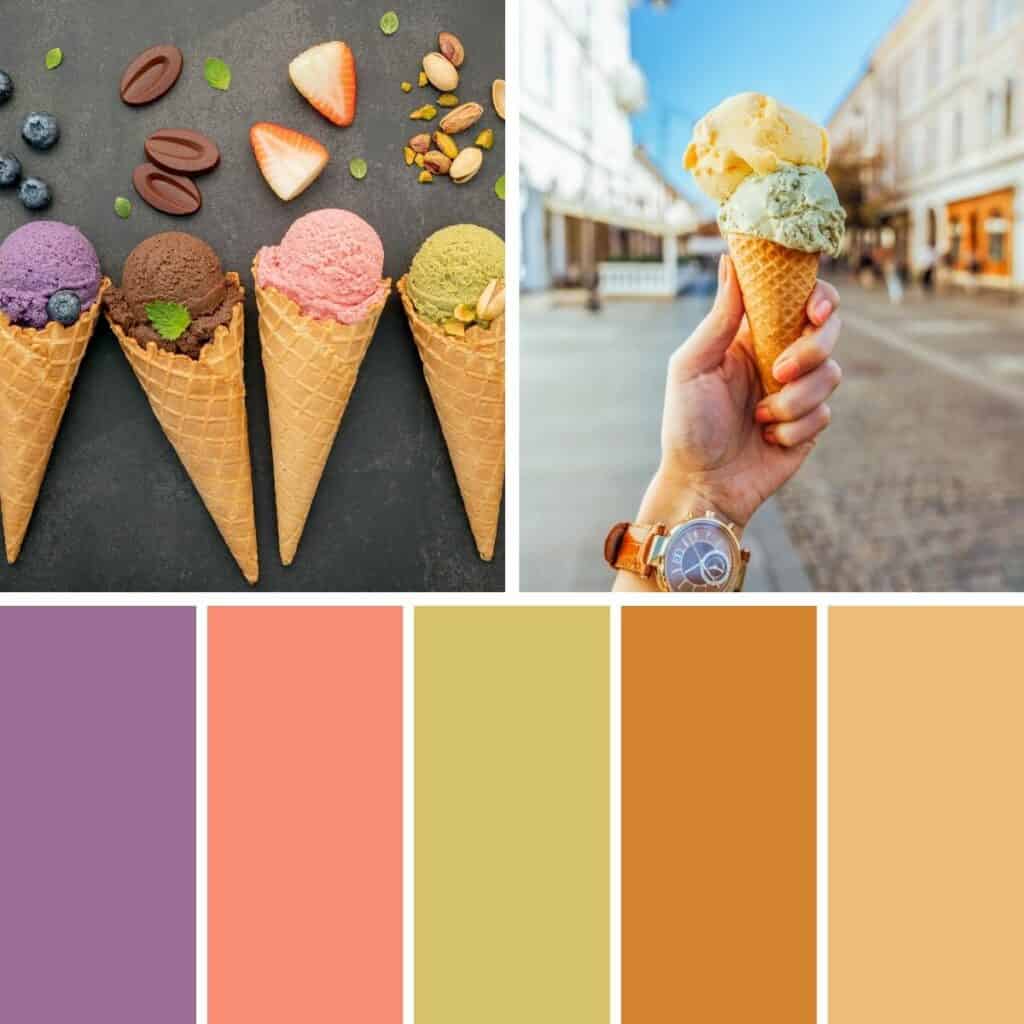 Ice Cream Cone Pastel - Summer Color Palette