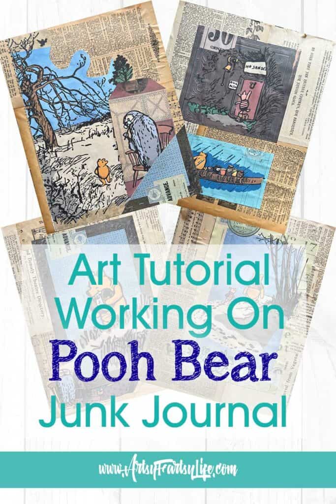 Making Winnie The Pooh Junk Journal Pages

