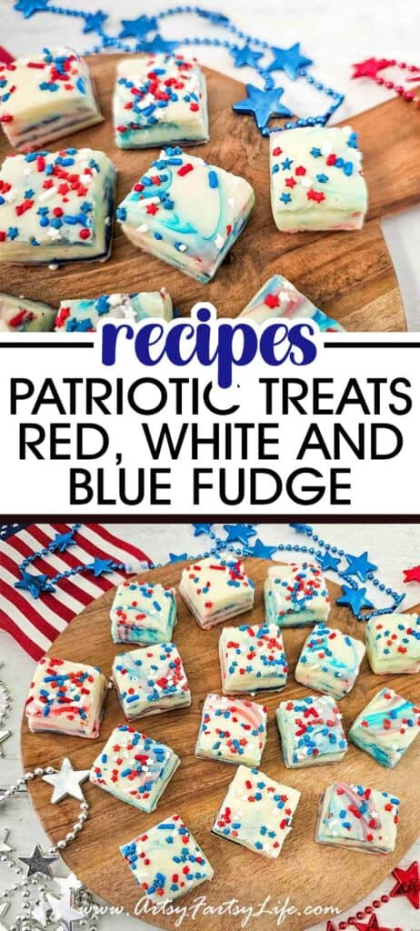 Simple Red, White, and Blue Fudge Recipe
