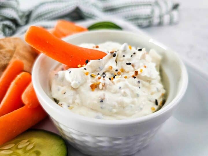 Creamy everything bagel seasoned dip