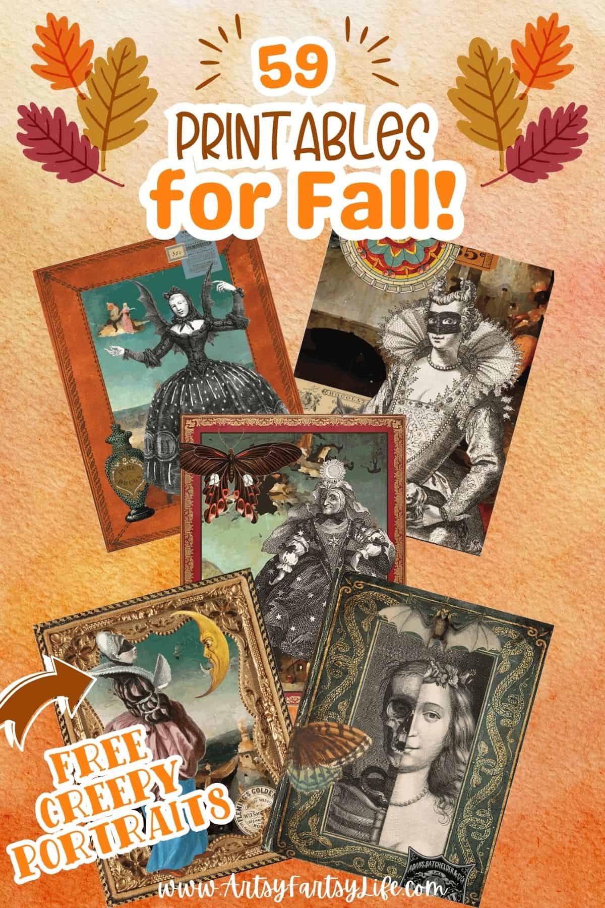 59 Free Printable Junk Journal Pages For Fall · Artsy Fartsy Life