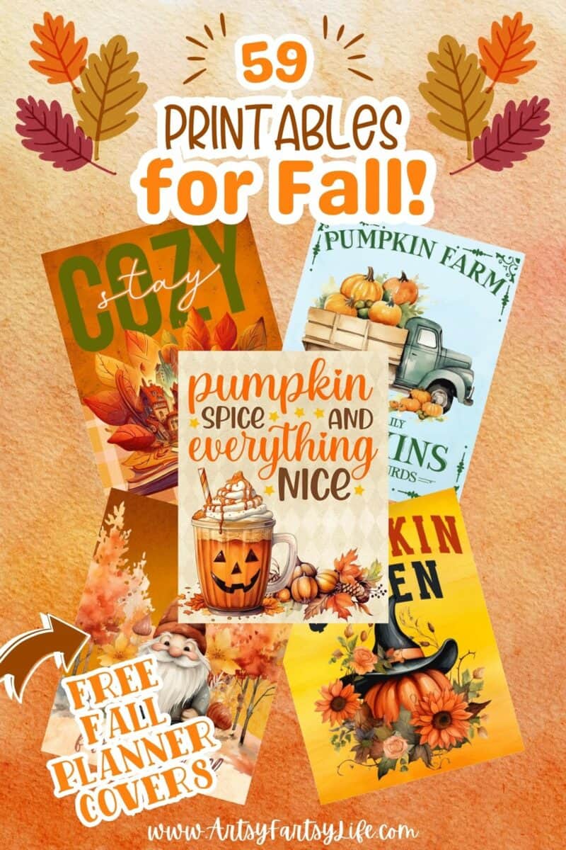 59 Free Printable Junk Journal Pages For Fall · Artsy Fartsy Life