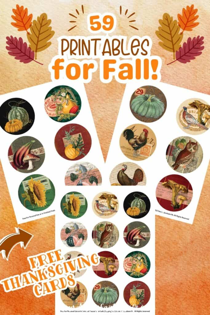 Thanksgiving Circles – Free Printable Collage Sheet