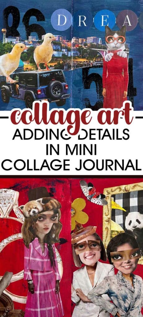 Adding Layers To The Mini Magazine Collage Journal
