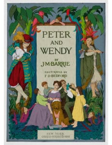 Peter and Wendy Title Page Illustrated By F.D. Bedford and Colored By Tara Jacobsen