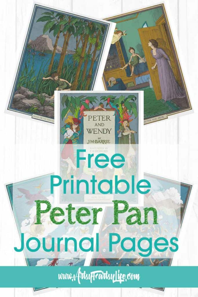 Vintage Peter Pan Free Printable Junk Journal Pages
