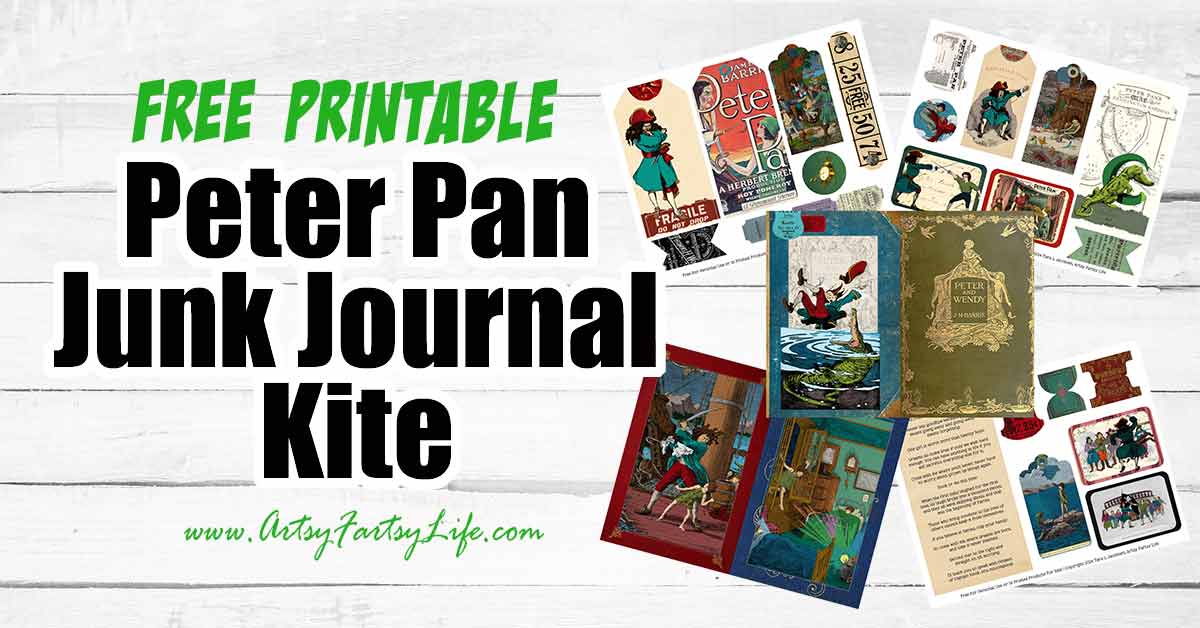 Free Vintage Peter Pan Junk Journal Kit · Artsy Fartsy Life