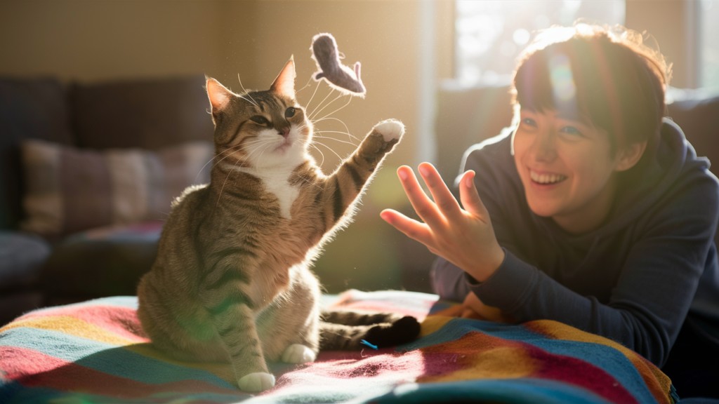 7 Ways To Keep Your Cat Entertained & Happy Indoors!
