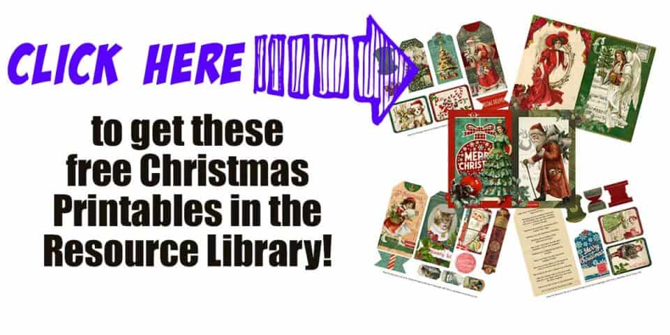 Free Christmas Vintage Junk Journal Kit Printables · Artsy Fartsy Life