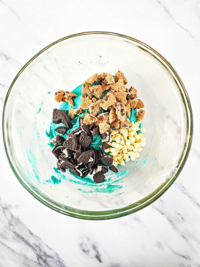 Blue Cookie Monster Cake Mix Cookies
