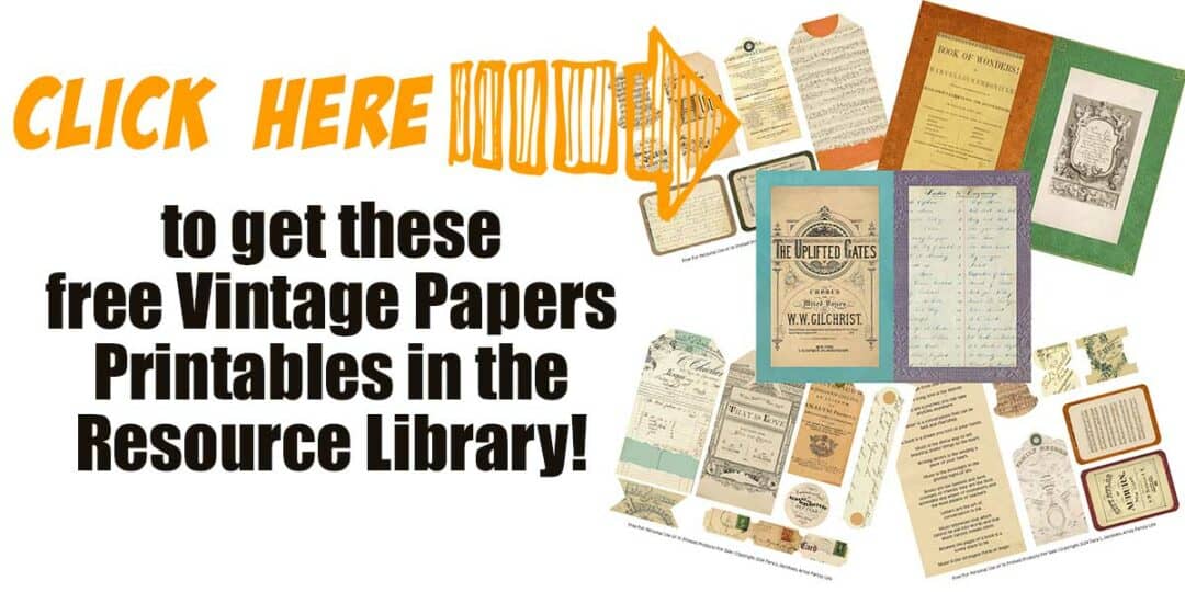 Vintage Papers Junk Journal Kit - Free Printable · Artsy Fartsy Life