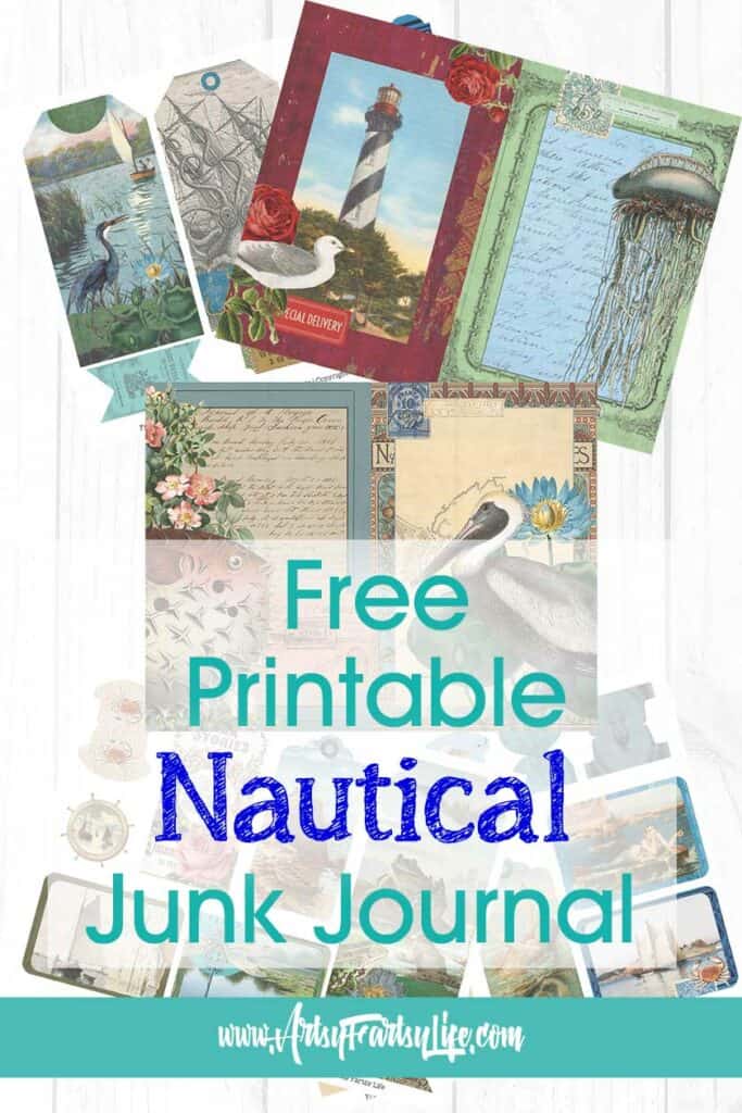 Free Printable Nautical Junk Journal Kit