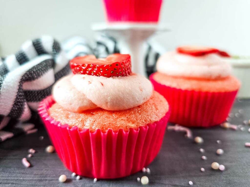 Add A Fun Surprise To Your Strawberry Cupcakes
