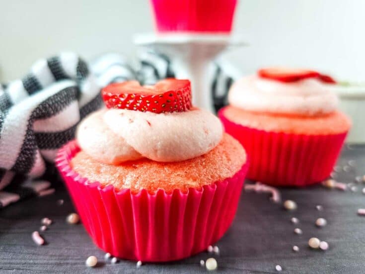 Add A Fun Surprise To Your Strawberry Cupcakes