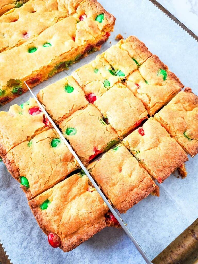 Super Simple Christmas Cake Mix Cookie Bars
