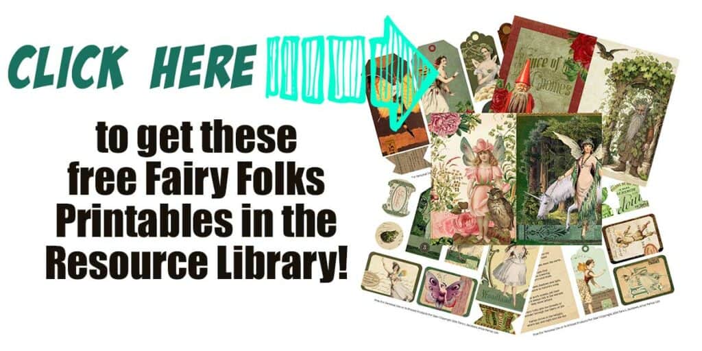 Free Printable Fairy Folk and Gnomes Junk Journal Kit
