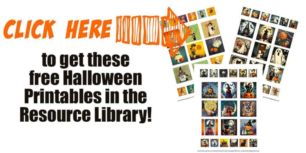 Free Printable Halloween Inchie and Twinchie Collage Pages
