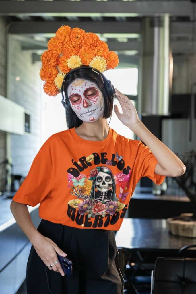 Dia De Los Muertos Tshirt For Women