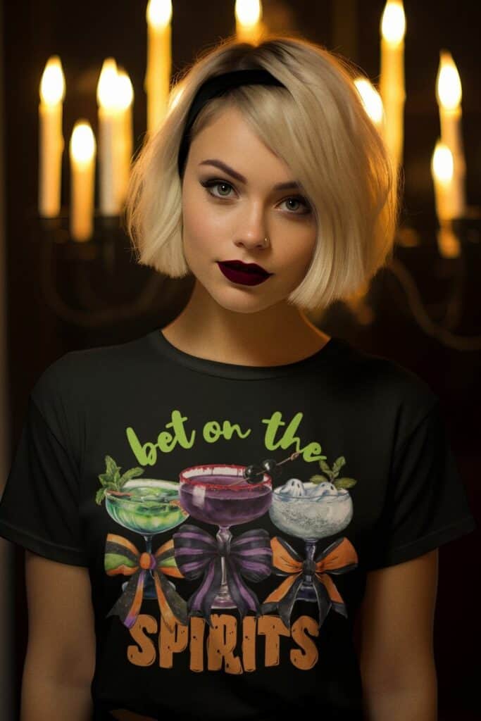 Bet On The Spirits - Halloween Gambling Shirt For Women