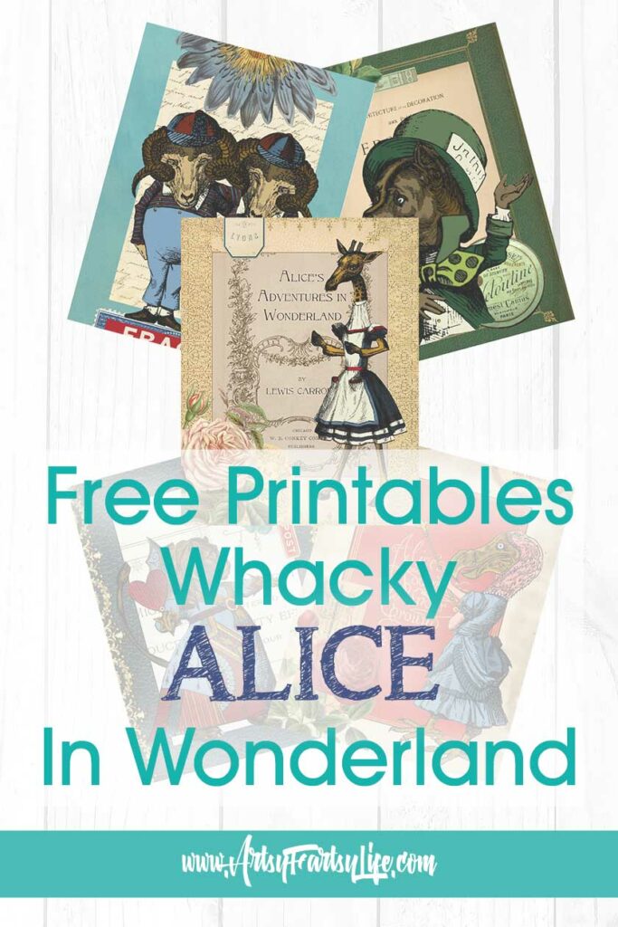 Whacky Wonderland - Free Printable Junk Journal Pages
