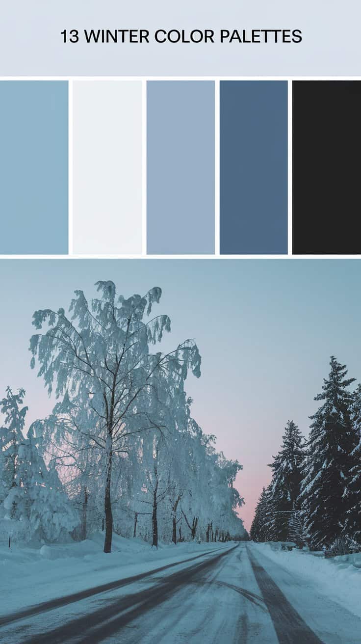13 Winter Color Palettes For Seasonal Artwork · Artsy Fartsy Life